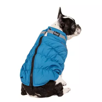 Rurri Куртка на молнии для собак Французский бульдог 5 4XL синий (унисекс)