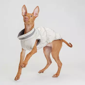 RURRI Куртка на замке для собак, 3XL, серая