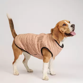 RURRI Куртка на замке для собак, 3XL, бежевый