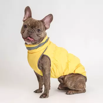 RURRI Куртка на замке для собак, XL, желтая