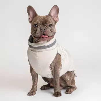 RURRI Куртка на замке для собак, XL, серая