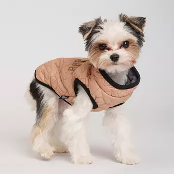 RURRI Куртка на замке для собак, XS, бежевая