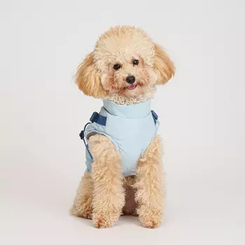 RURRI Куртка со шлейкой для собак, 2XL, голубая
