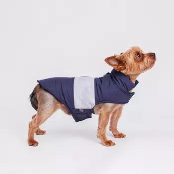 Rurri Куртка со светоотражающей полосой для собак, M, синяя