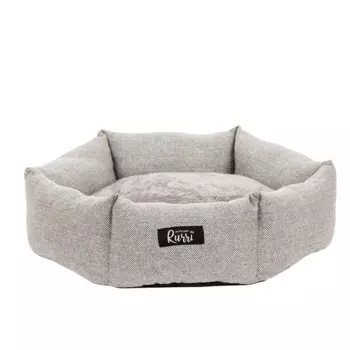 Rurri Лежак для кошек и собак мелких и средних пород, 50х50х12 см, серый
