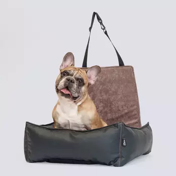 RURRI Лежак для автомобильного сиденья для собак мелких и средних пород, 60х55х20 см