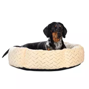 Rurri Лежак для кошек и собак мелких и средних пород, 50х15 см, бежевый