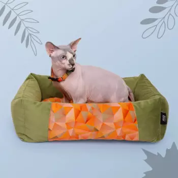 Rurri Лежак для кошек и собак Bright Сity, 60х50х13 см