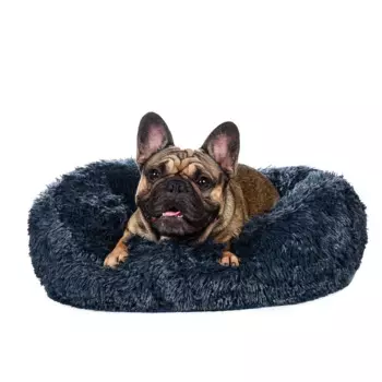 Rurri Лежак для кошек и собак круглый кошек и собак мелких и средних пород, 70 см, серый