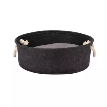 Rurri Лежак для кошек и собак мелких и средних пород, 45х45х15 см, серый