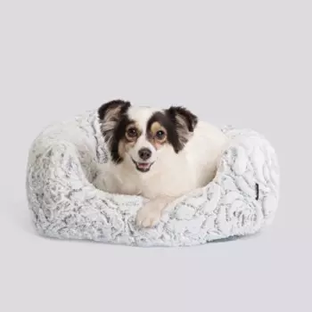 RURRI Лежак для собак и кошек Роза, 55х45 см, серый