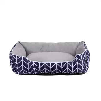 Rurri Лежак для собак крупных пород Елочка, 100х70х25 см, синий