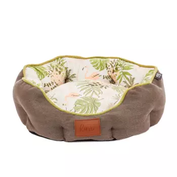 Rurri Лежак Фламинго для кошек и собак мелких и средних пород, 45х40х16 см, серый