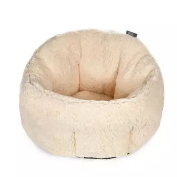 Rurri Лежак круглый для кошек и собак мелких пород, 50x30 см, бежевый