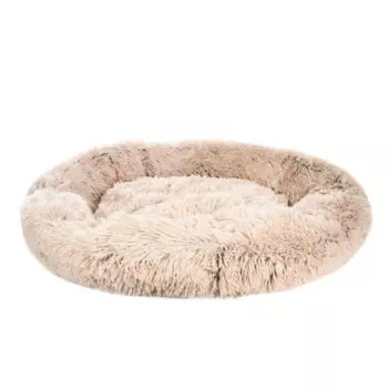 Rurri Лежак круглый для кошек и собак мелких и средних пород, 70 см, бежевый
