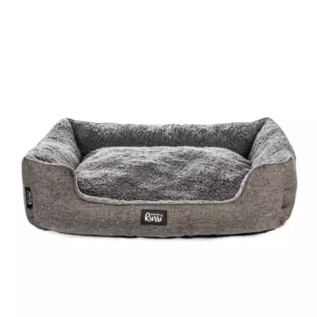 Rurri Лежак прямоугольный для кошек и собак, 55x45x16 см, размер S, серый