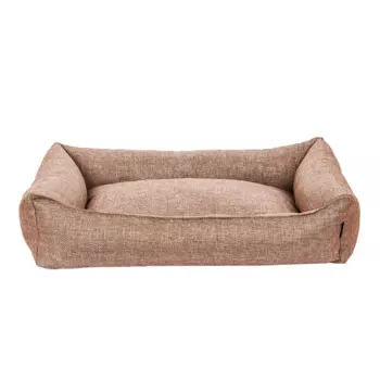 RURRI Лежак Рогожка для кошек и собак средних и крупных пород со съемнымчехлом, 90х70 см, бежевый