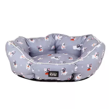 Rurri Лежак с собаками 52х45х20 см, серый