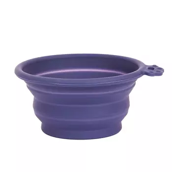 Rurri Миска складная овальная силиконовая синяя 300мл