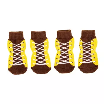 Rurri Носки для собак S желтый (унисекс)