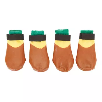 RURRI Носки с прорезиненной подошвой для собак 2XL коричневые (унисекс)