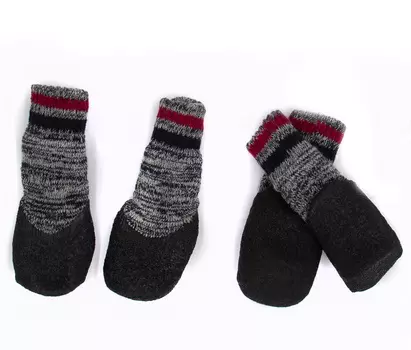 Rurri Носки с прорезиненной подошвой для собак XS серый (унисекс)