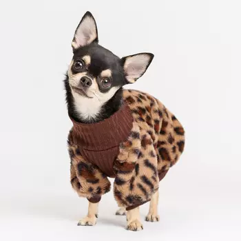 RURRI Пальто для собак, XS, леопардовое