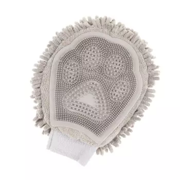 Rurri Перчатка для груминга серая