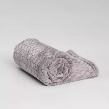 Rurri Плед однотонный для кошек и собак, 100х150 см, серый