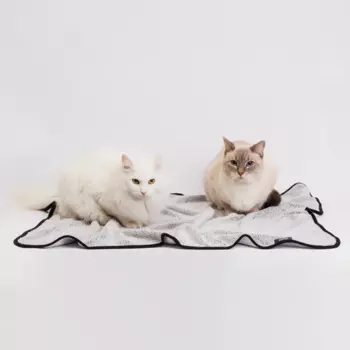 Rurri Плед с кантом для кошек и собак, 100х70 см, серый