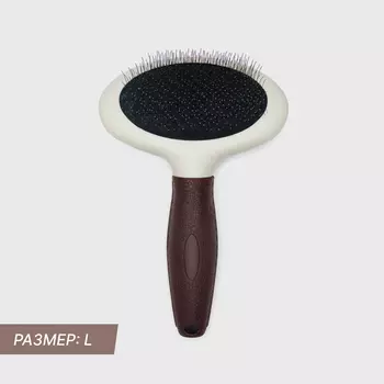 RURRI Пуходерка для шерсти кошек и собак, L, 19,5х12,5 см