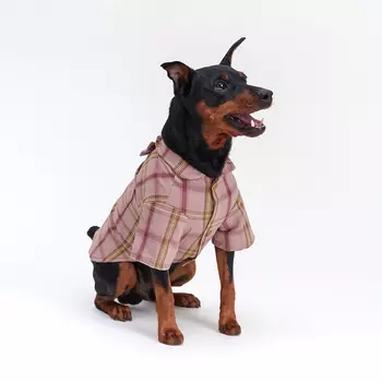 RURRI Рубашка с бантом для собак, L, красная