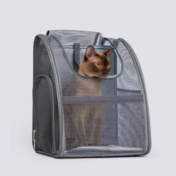 RURRI Рюкзак сетчатый для переноски кошек и собак мелких пород, 33х41,5х33 см