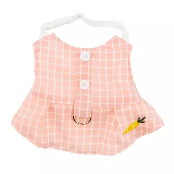 RURRI Сарафан для кролика розовый 14x19,5 см