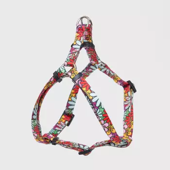 RURRI Шлейка для кошек и собак Flower Power, объем груди 35-53 см, ширина ремешка 1 см