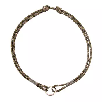 Rurri Шнурок для адресника из парашютного паракорда для кошек и собак (45-75 см) камуфляж