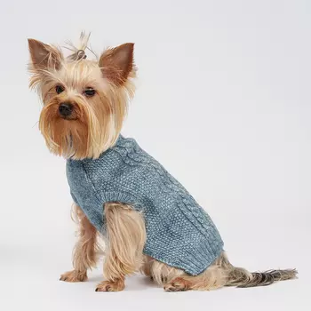 RURRI Свитер для кошек и собак, M, голубой