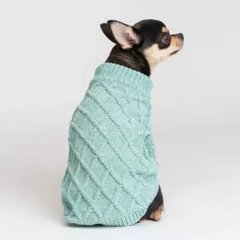RURRI Свитер из шенилла для кошек и собак, S, голубой