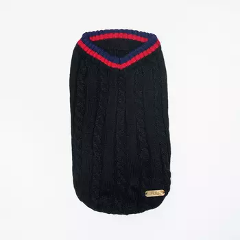 RURRI Свитер с воротником для кошек и собак, M, черный