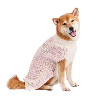 RURRI Свитер вязаный для кошек и собак, L, фиолетово-бежевый