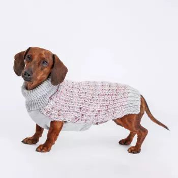 RURRI Свитер вязаный для кошек и собак, M, фиолетовый