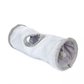 Rurri Тоннель для игры кошек и собак мелких пород, 26x65 см, серый