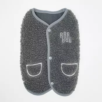 RURRI Жилет-пальто для собак, L, графитовый