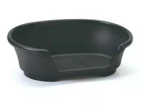 Savic Лежак пластиковый Cosy air для кошек и собак средних и крупных пород, 90 см, черный