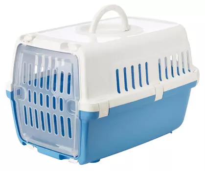 Savic Переноска ZEPHOS-1 48х31,5х30см пл/дверка голубая/белая