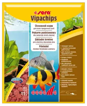Sera vipachips корм для придонных рыб чипсы, пак. 15г