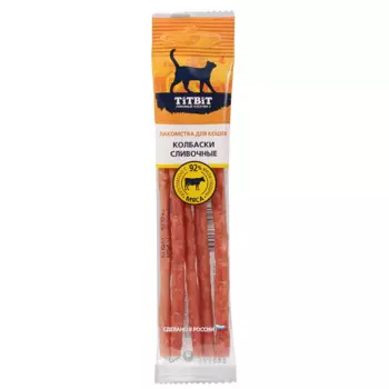 TiTBiT Лакомство Колбаски Сливочные (20 гр.) для кошек
