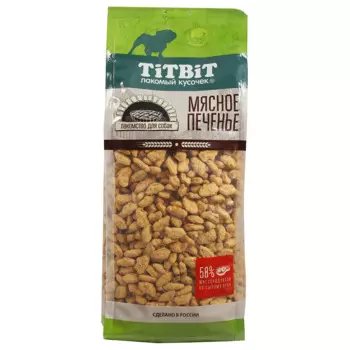 TiTBiT Лакомство Крекер с мясом утки для собак, 1,1 кг