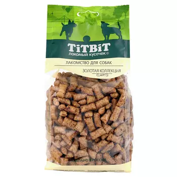 TiTBiT Лакомство Подушечки с обсыпкой из рубца говяжьего для собак, 370 гр.