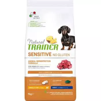 Trainer Natural корм сухой для собак мелких пород с ягненком и рисом